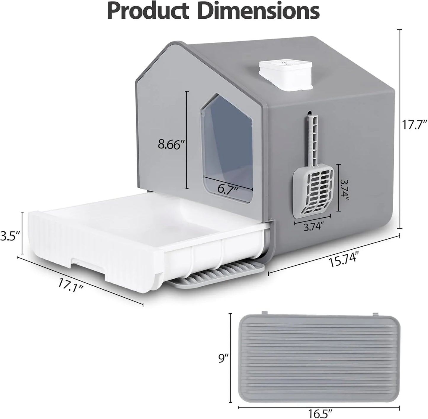 Hidden Haven XL Covered Cat Litter Box