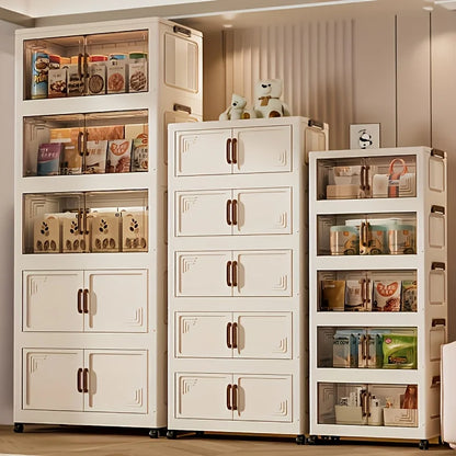 Foldable Stackable Storage Cabinet With Drawers