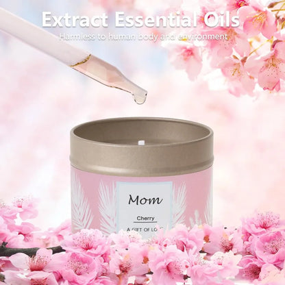 Scented Candles Gifts for Women, 3 Pack 2.6 oz Natural Soy Aromatherapy Candles for Women, Exquisite Candles Set Gift