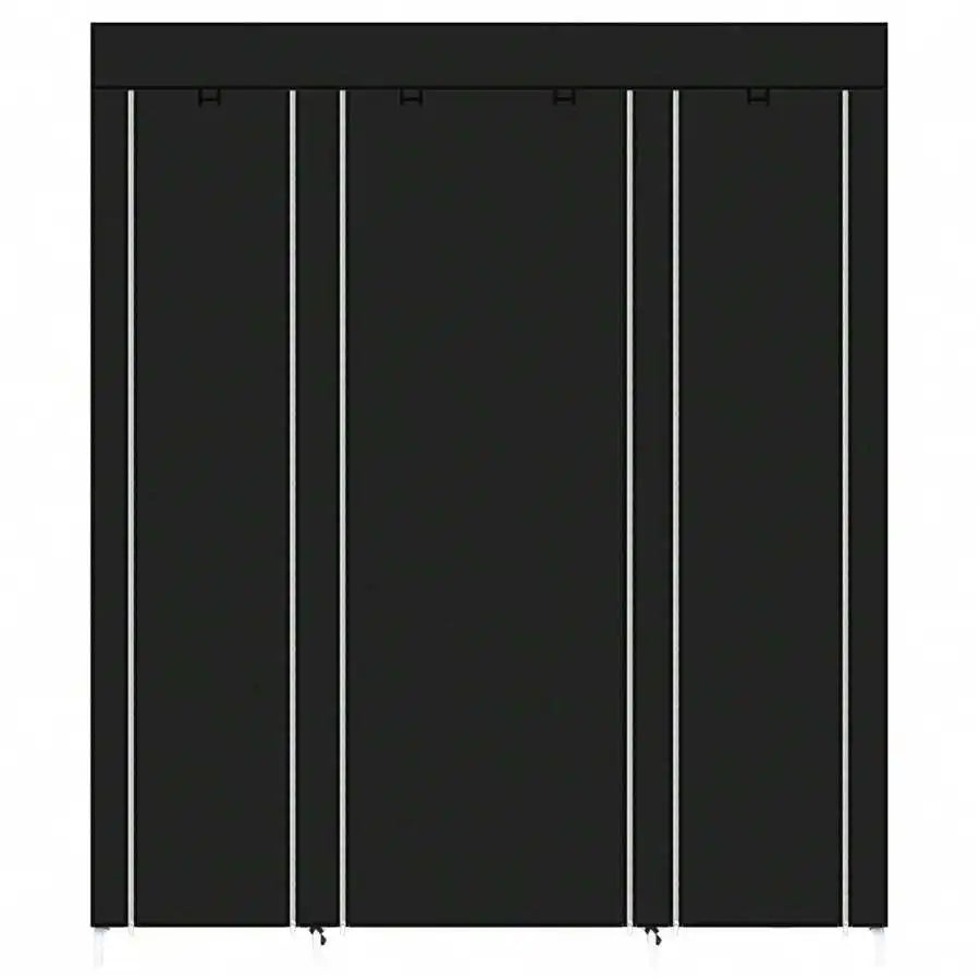 Portable Wardrobe Closet With Shelves And Clothes Rails