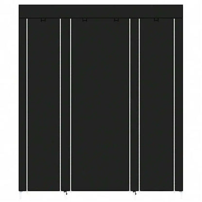 Portable Wardrobe Closet With Shelves And Clothes Rails