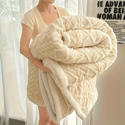 Jacquard Sherpa Weighted Blanket 10lb