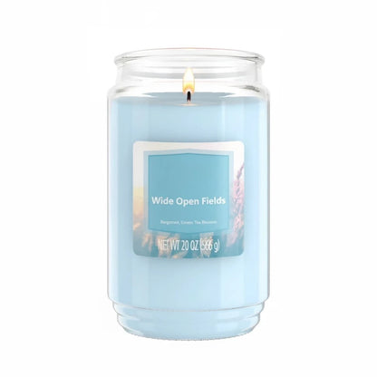 Wide Open Fields Scented Glass Jar Candle