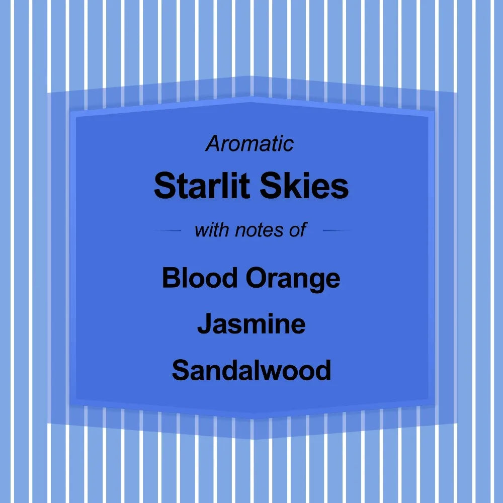 3-Wick Textured Wrapped Starlit Skies Scented Candle, 14 oz