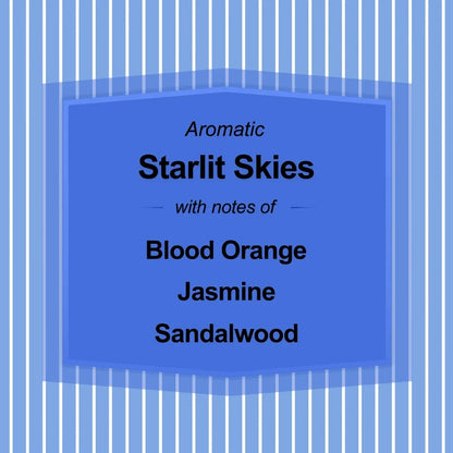 3-Wick Textured Wrapped Starlit Skies Scented Candle, 14 oz