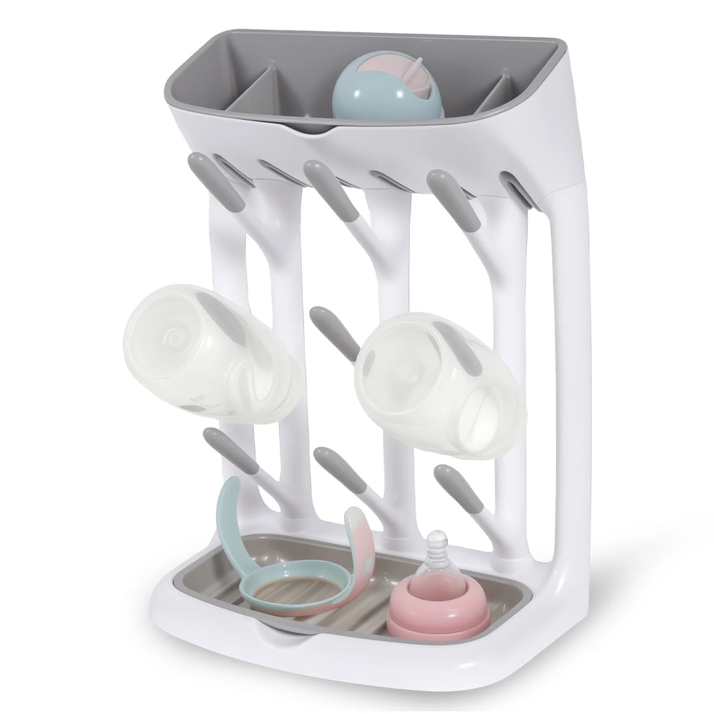 Baby Bottle Drying Rack With Detachable Tray
