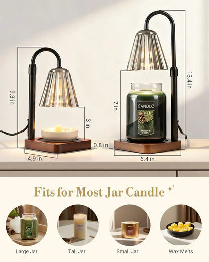 Adjustable Candle Warmer Lamp With Timer Dimmer