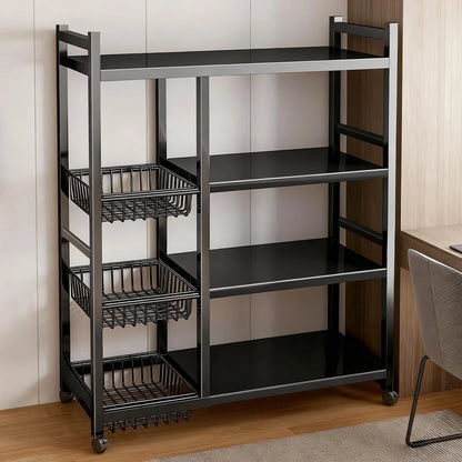 Rolling 4-Tier Kitchen Storage Organizer