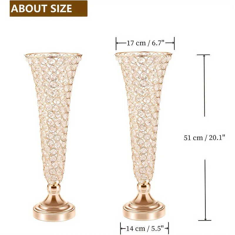 Elegant Tall Crystal Vases For Home Decor
