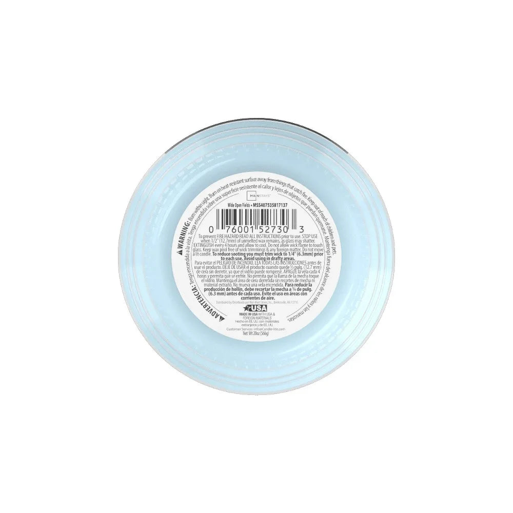 Wide Open Fields Scented Glass Jar Candle