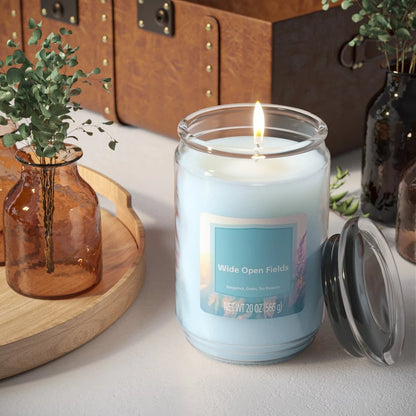 Wide Open Fields Scented Glass Jar Candle