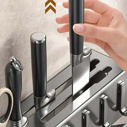 Wall Mounted Kitchen Utensil Storage Rack