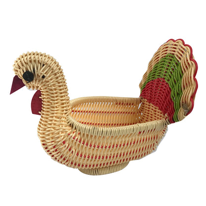 Woven Rattan Turkey Storage Basket