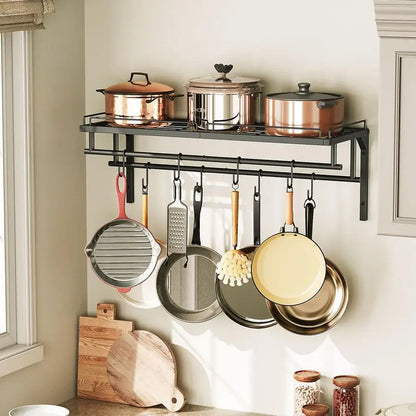 Wall Mounted Pot Rack
