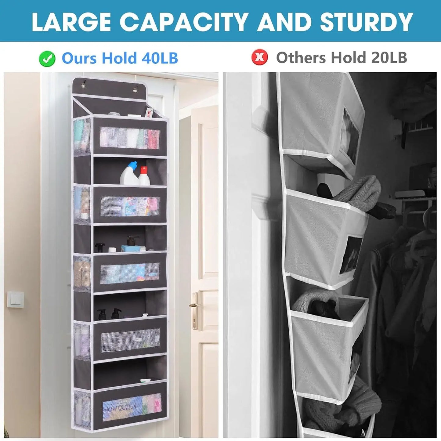 5-Tier Hanging Diaper Organizer With Pockets