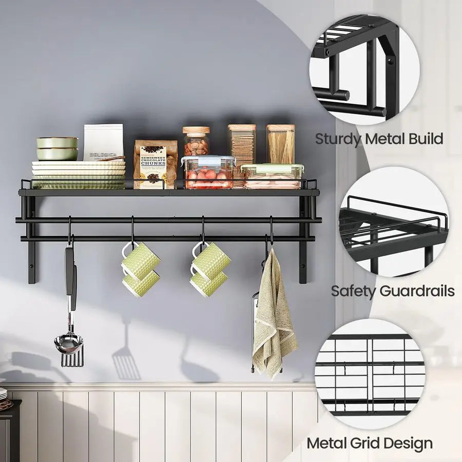 Wall Mounted Pot Rack