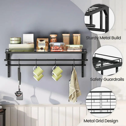 Wall Mounted Pot Rack
