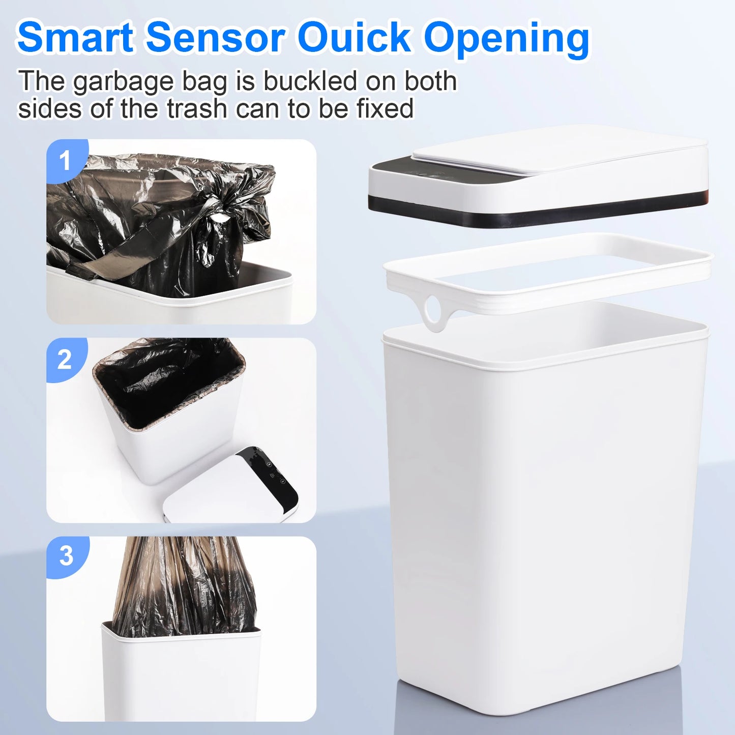 Automatic Touchless Slim Trash Can