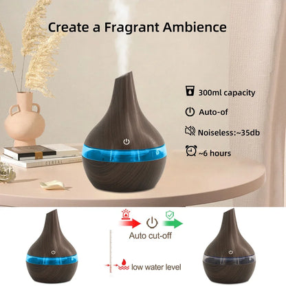 Ultrasonic Humidifier And Essential Oil Diffuser Combo