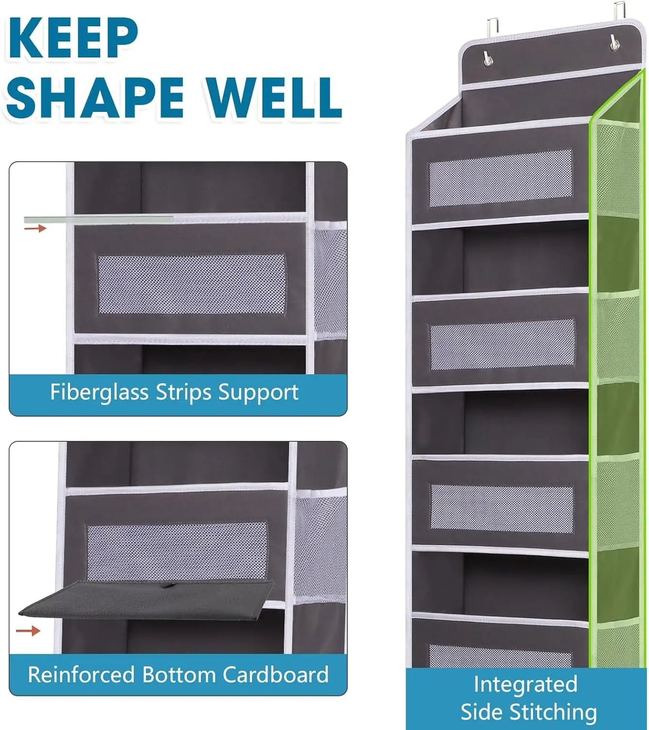 5-Tier Hanging Diaper Organizer With Pockets