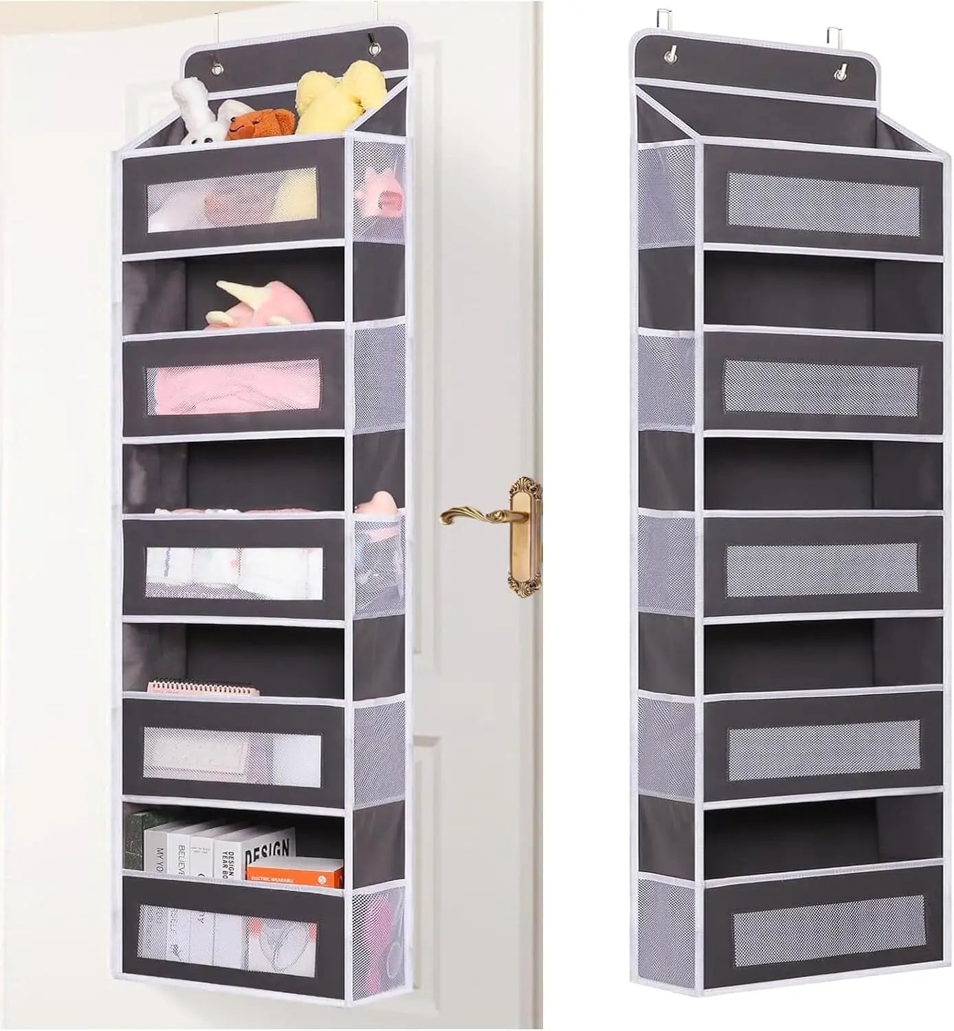 5-Tier Hanging Diaper Organizer With Pockets