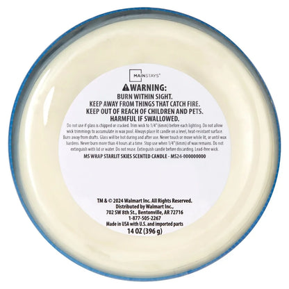 3-Wick Textured Wrapped Starlit Skies Scented Candle, 14 oz