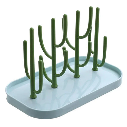 Baby Essentials Bottle Drying Rack for Kitchen Counter,Detachable Bottle Dryer Holder with Base.for Nipples,Cups,Pump Parts
