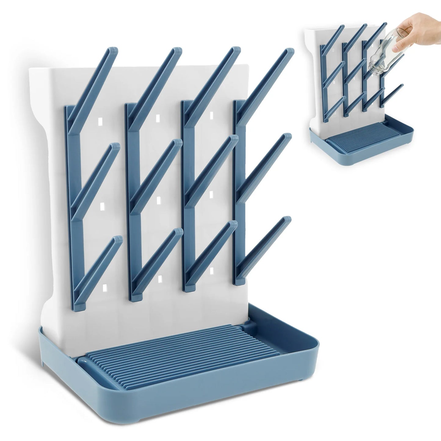 Baby Bottle Drying Rack With Detachable Tray
